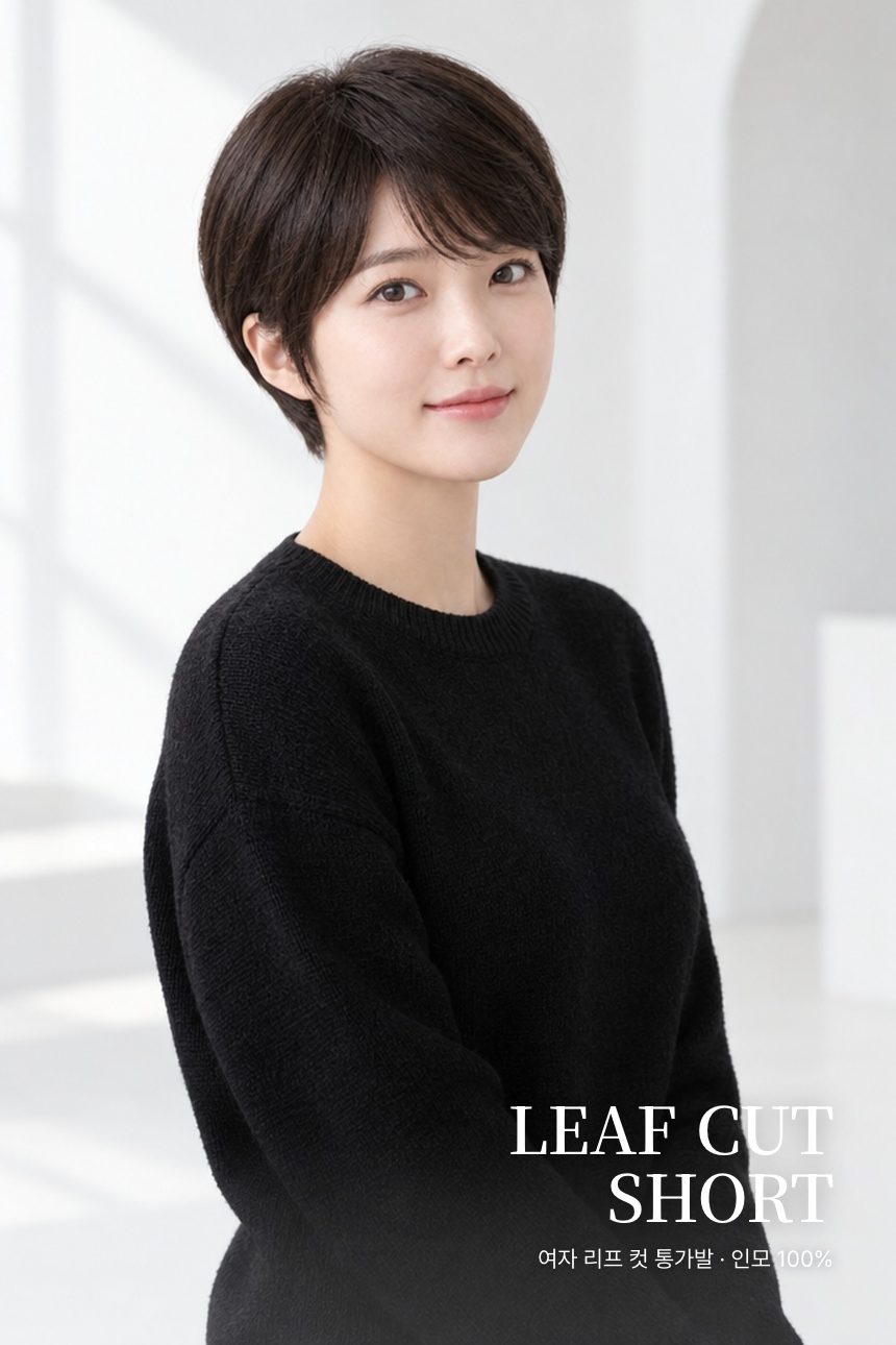 여자 리프 컷 통가발 대표 이미지