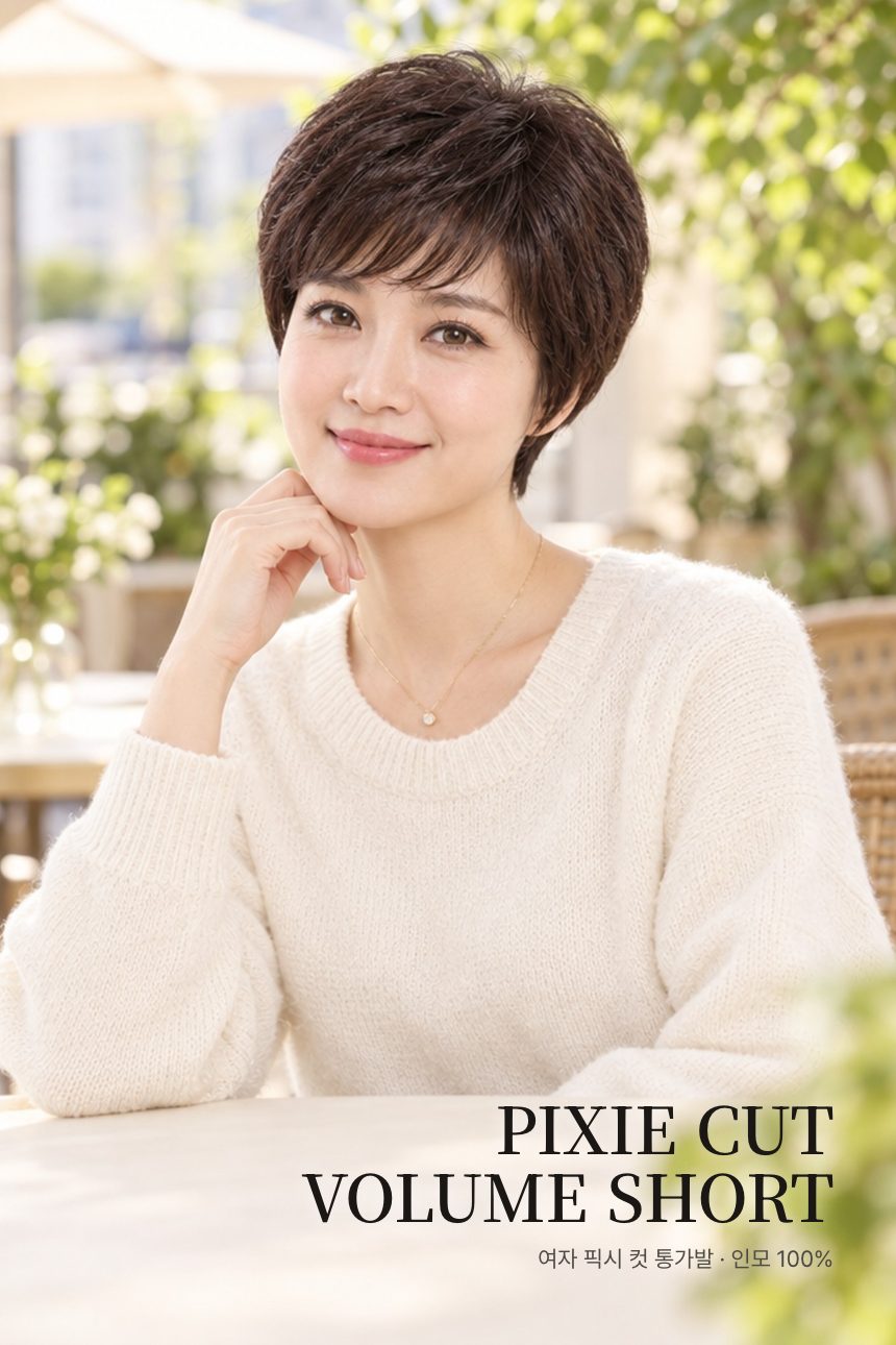 여자 픽시 컷 통가발 대표 이미지